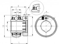 GR/GRR Series Insert Bearings – Locking Collar